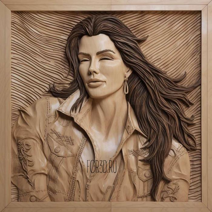 Shania Twain 2 stl model for CNC